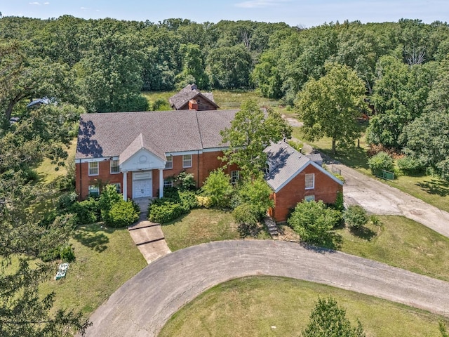 20020 Western Ave, Olympia Fields, IL 60461 - aerial view of property and surrounding area with a forest