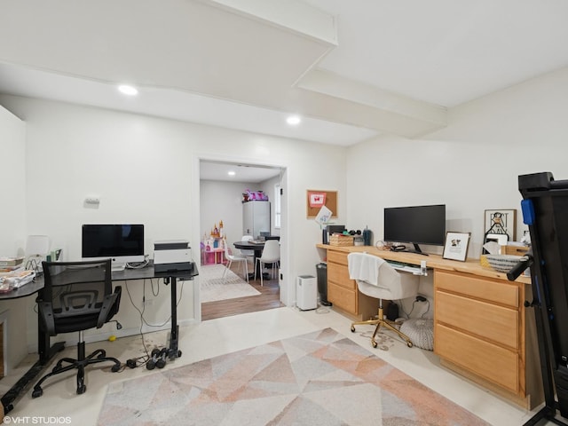 1339 Fowler Ave, Evanston, IL 60201 - office area with recessed lighting