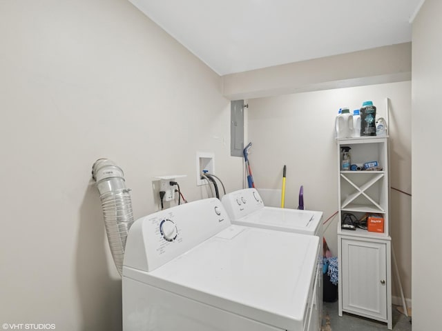 1339 Fowler Ave, Evanston, IL 60201 - laundry area featuring washing machine and dryer and electric panel