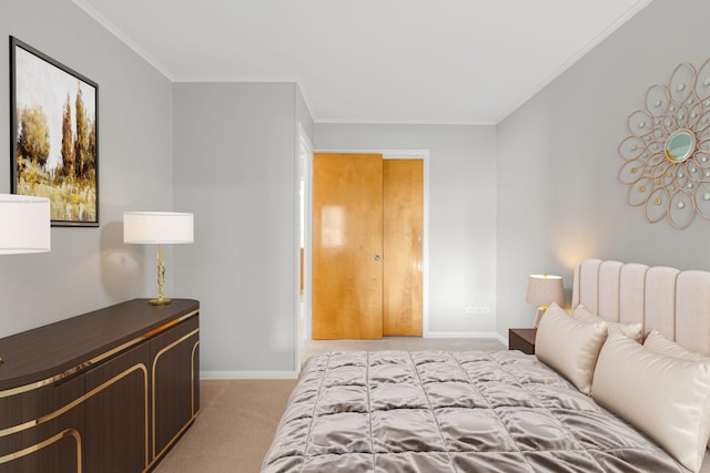 3941 Wesley Ave, Stickney, IL 60402 - bedroom with light carpet and ornamental molding