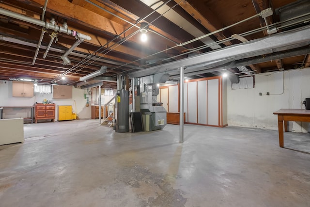 3941 Wesley Ave, Stickney, IL 60402 - basement with water heater and heating unit