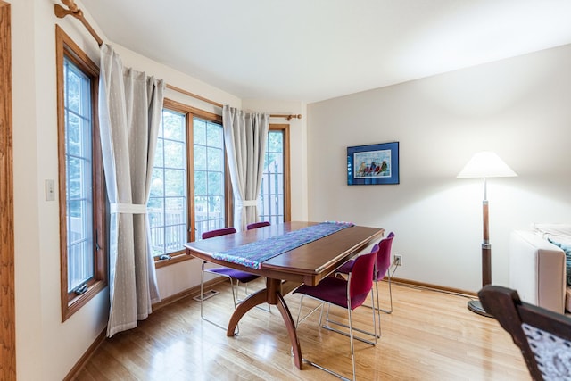 4 Meadow Trl W, Dekalb, IL 60115 - dining area with light wood-style flooring and baseboards