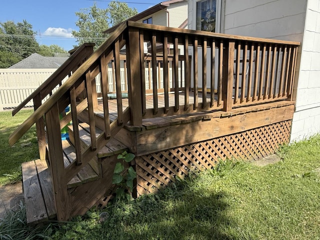 310 E Chippewa St, Dwight, IL 60420 - deck featuring a yard