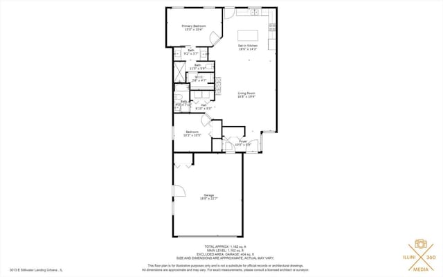 3013 E Stillwater Lndg Unit 3013, Urbana, IL 61802 - view of floor plan / room layout