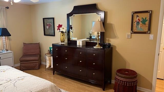 13216 N Country Club Ct Unit 2Aa, Palos Heights, IL 60463 - bedroom with light wood-style flooring