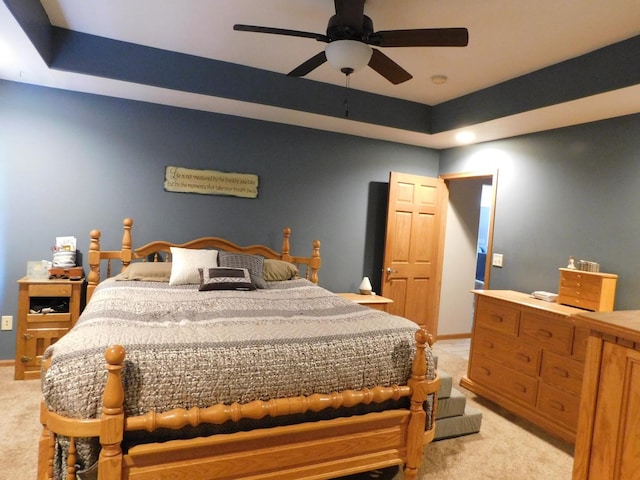 1245 Patriot Way, Bourbonnais, IL 60914 - bedroom featuring light colored carpet and ceiling fan