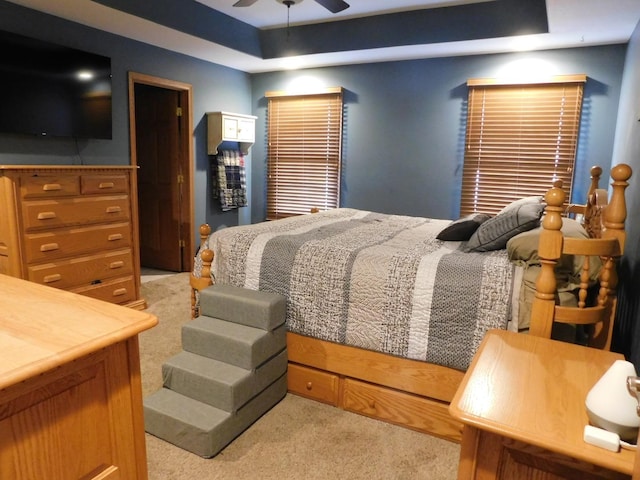 1245 Patriot Way, Bourbonnais, IL 60914 - bedroom featuring light carpet and ceiling fan