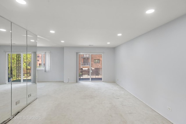 9331 Landings Ln Unit 204, Des Plaines, IL 60016 - unfurnished room featuring recessed lighting and carpet