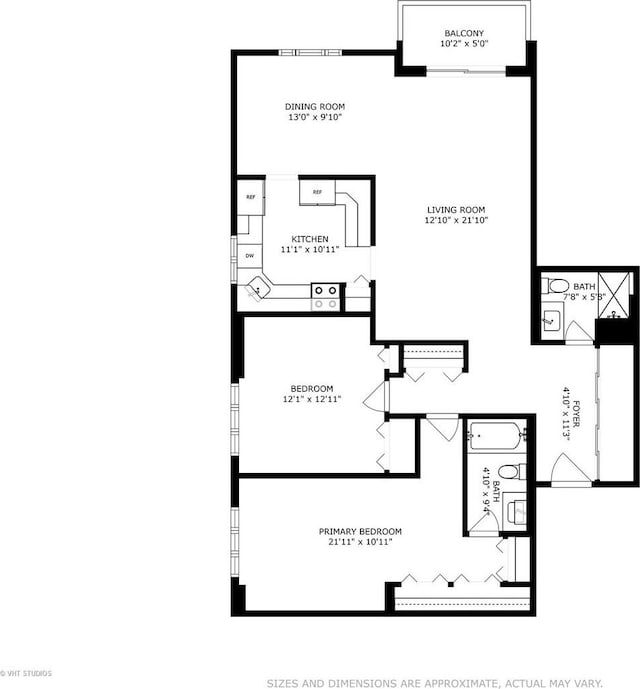 9331 Landings Ln Unit 204, Des Plaines, IL 60016 - view of floor plan / room layout