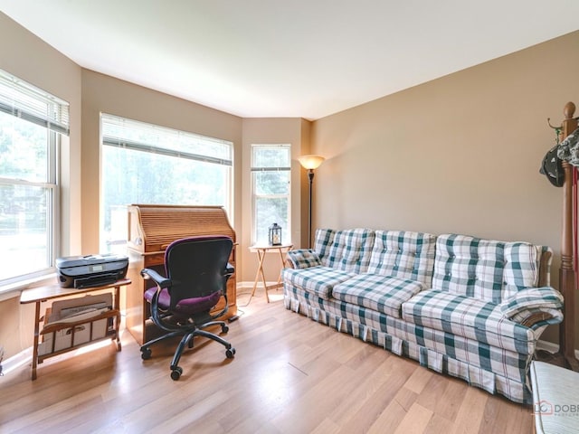 6797 Roanoake Ct, Gurnee, IL 60031 - office featuring wood finished floors and baseboards