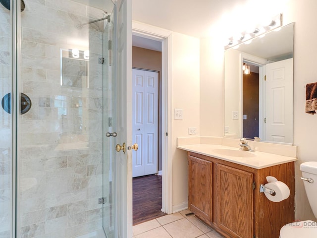 6797 Roanoake Ct, Gurnee, IL 60031 - full bath featuring tile patterned flooring, a shower stall, and vanity