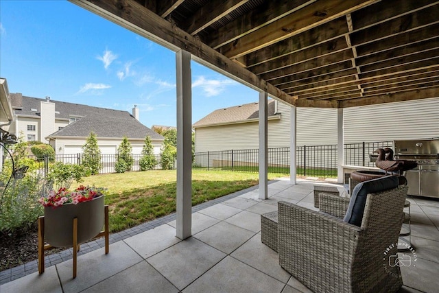 0N423 Armstrong Ln, Geneva, IL 60134 - fenced backyard with a patio area