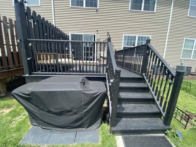 7009 W Crandall Ave, Worth, IL 60482 - view of patio / terrace with a deck and stairway