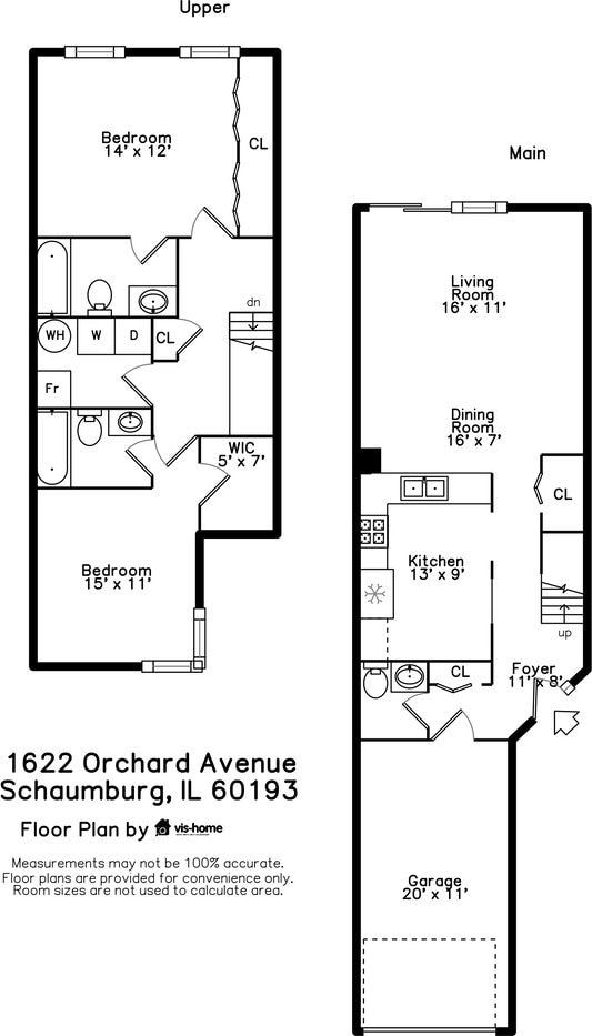 1622 Orchard Ave, Schaumburg, IL 60193 - view of room layout