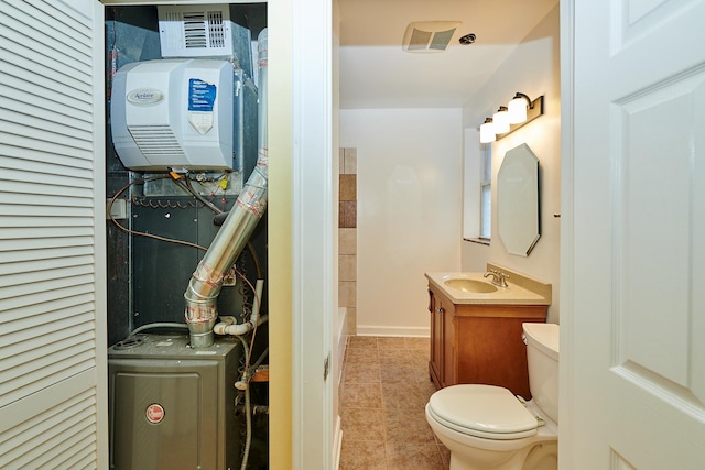 6333 N Francisco Ave Unit 2, Chicago, IL 60659 - bathroom with vanity and tile patterned flooring