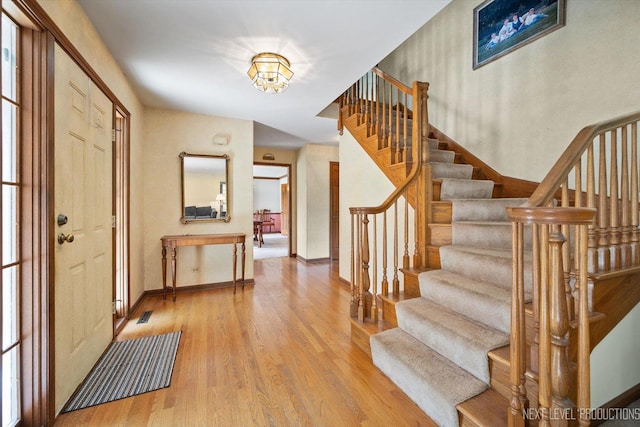 3609 Tamarisk Ct, Crystal Lake, IL 60012 - foyer with stairway and wood finished floors