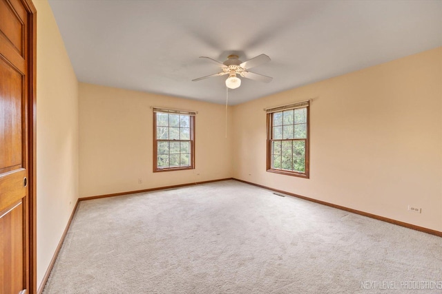 3609 Tamarisk Ct, Crystal Lake, IL 60012 - unfurnished room featuring healthy amount of natural light, light carpet, and ceiling fan