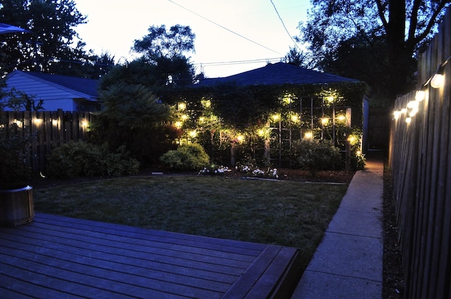 1923 Warren St, Evanston, IL 60202 - view of yard with a wooden deck