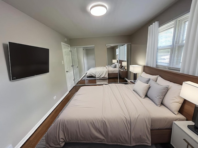 15125 Waterman Dr, South Holland, IL 60473 - bedroom with dark wood-type flooring and a closet