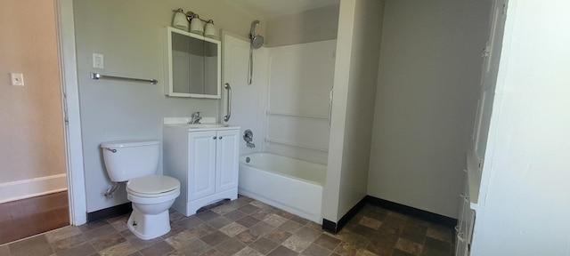 1325 21st Ave, Rockford, IL 61104 - full bathroom featuring vanity, washtub / shower combination, and stone finish floors