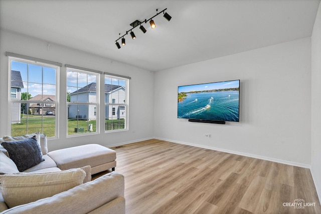 12501 S Willowgate Ln, Plainfield, IL 60585 - living room featuring track lighting and light wood-style floors