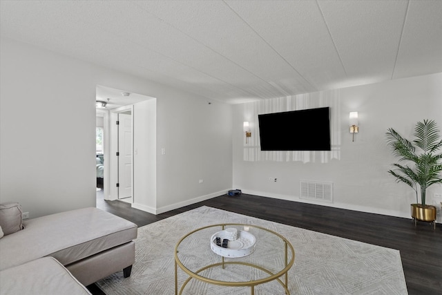 7020 Heritage Cir Unit 6-1D, Orland Park, IL 60462 - living area with dark wood-type flooring and baseboards
