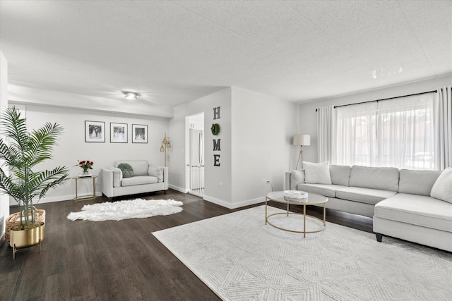 7020 Heritage Cir Unit 6-1D, Orland Park, IL 60462 - living room with wood finished floors and baseboards