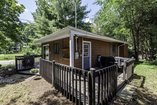 38515 N Forest Ave, Spring Grove, IL 60081 - view of home's exterior with a wooden deck