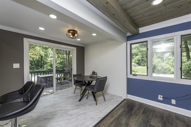 38515 N Forest Ave, Spring Grove, IL 60081 - office area with ornamental molding and recessed lighting