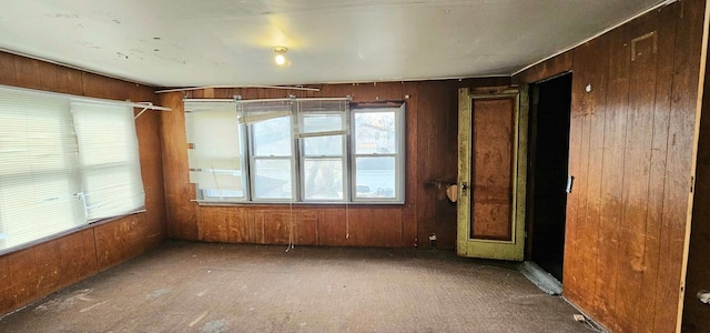 7934 S Saginaw Ave, Chicago, IL 60617 - carpeted empty room with wood walls