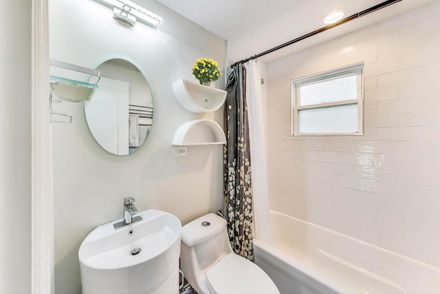 1832 N 73rd Ct, Elmwood Park, IL 60707 - bathroom featuring shower / tub combo and a sink