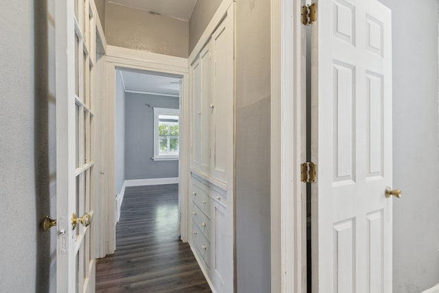 207 Smith Ave, Rockford, IL 61107 - hall with baseboards and dark wood finished floors