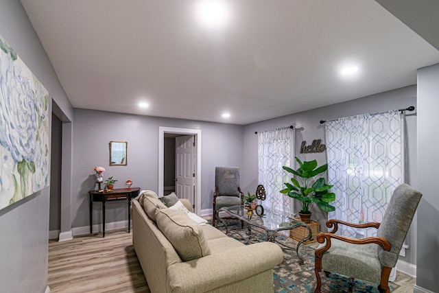 2431 Sandy Hollow Rd, Rockford, IL 61109 - living room with light wood-type flooring and recessed lighting