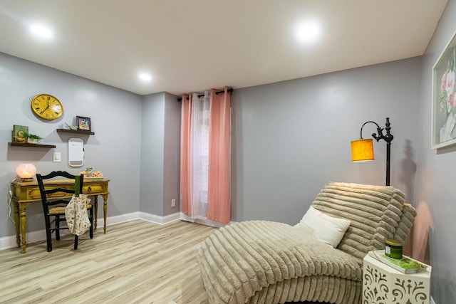 2431 Sandy Hollow Rd, Rockford, IL 61109 - sitting room featuring wood finished floors and recessed lighting