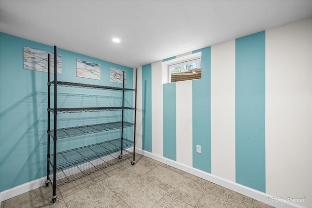 218 N Berteau Ave, Bartlett, IL 60103 - empty room with baseboards and recessed lighting