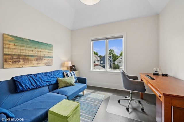 4845 N Leavitt St, Chicago, IL 60625 - office featuring vaulted ceiling