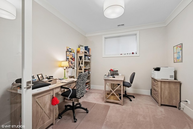 4845 N Leavitt St, Chicago, IL 60625 - home office with light colored carpet and crown molding