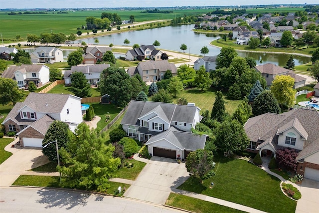 2321 Hayden Way, Normal, IL 61761 - aerial view of residential area with a large body of water