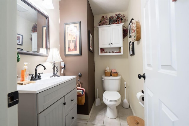 2321 Hayden Way, Normal, IL 61761 - half bath with vanity and tile patterned floors