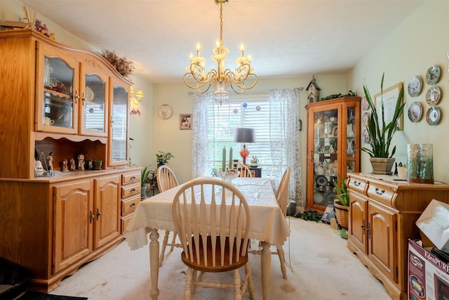 2321 Hayden Way, Normal, IL 61761 - dining space featuring a chandelier and light colored carpet