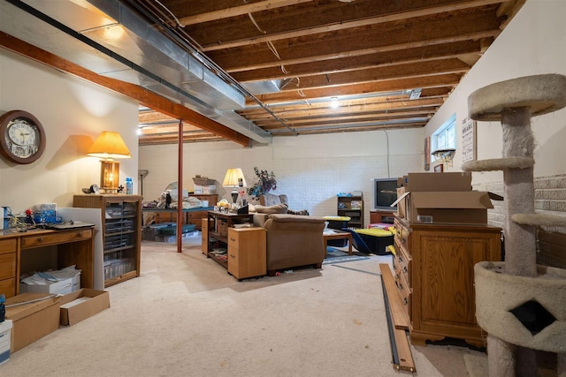 2321 Hayden Way, Normal, IL 61761 - below grade area with carpet