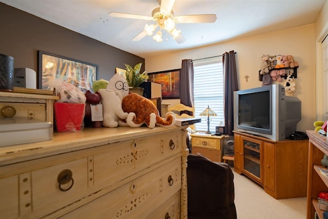 2321 Hayden Way, Normal, IL 61761 - bedroom with light carpet and a ceiling fan