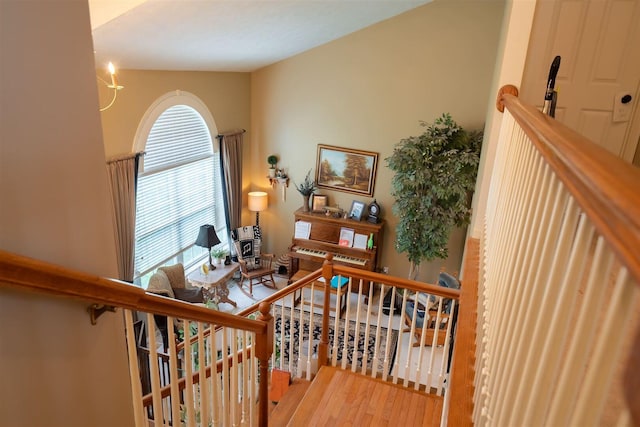 2321 Hayden Way, Normal, IL 61761 - stairs featuring wood finished floors