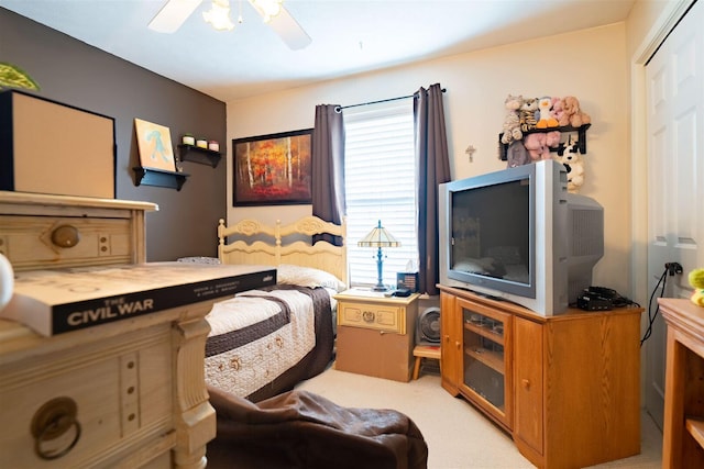 2321 Hayden Way, Normal, IL 61761 - carpeted bedroom with a closet and a ceiling fan
