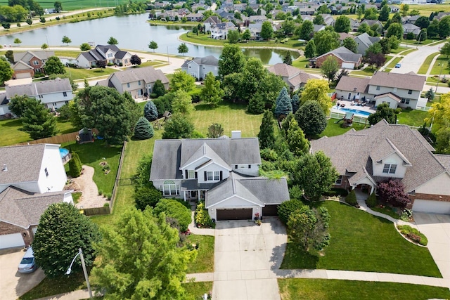 2321 Hayden Way, Normal, IL 61761 - aerial view of residential area featuring a large body of water