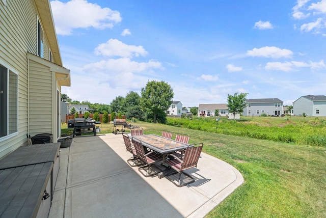 940 Hyte St, Plano, IL 60545 - view of patio / terrace featuring outdoor dining space and a residential view