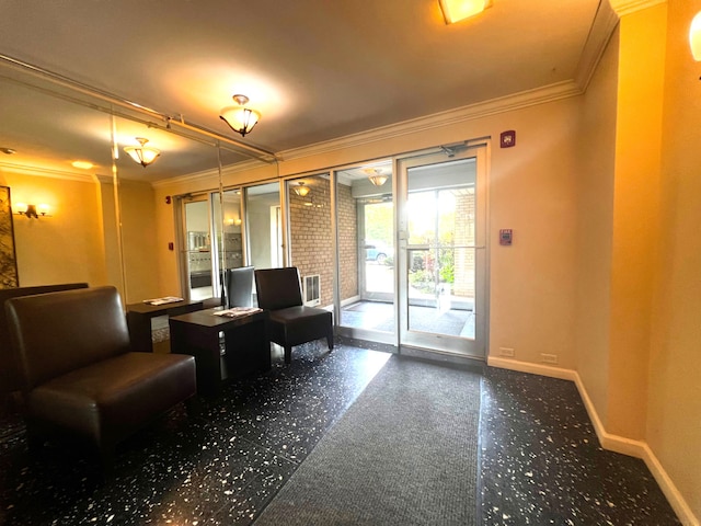 8230 N Elmwood St Unit 405, Skokie, IL 60077 - building lobby with crown molding
