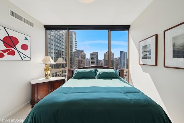 21 E Huron St Unit 1407, Chicago, IL 60611 - bedroom featuring carpet and a skyline view