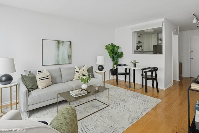 4250 N Marine Dr Unit 925, Chicago, IL 60613 - living room featuring wood finished floors and baseboards