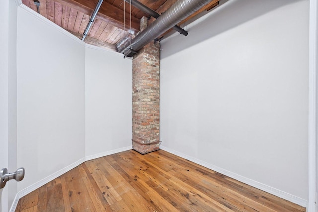 913 W Van Buren St Unit 5H, Chicago, IL 60607 - finished below grade area featuring wooden ceiling and hardwood / wood-style flooring